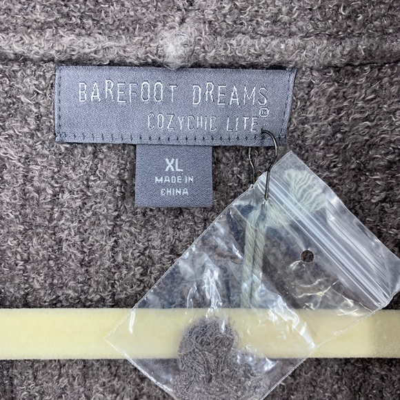 Barefoot Dreams CozyChic Lite Cabin Cardigan Longline in Ash Sz XL - Picture 8 of 13